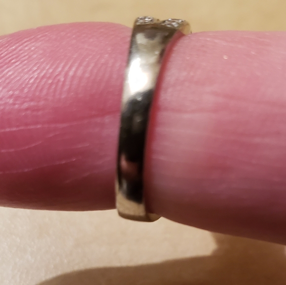 2 tcw Sterling Silver Past, Present, Future ring - Picture 10 of 16